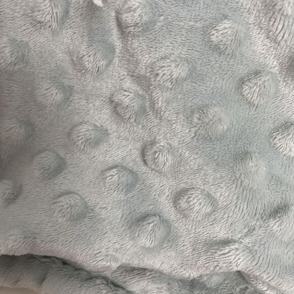 Lovey Blanket Bear Blue White Minky Dot Popcorn Security Blankets & Beyond Toy - Picture 6 of 11